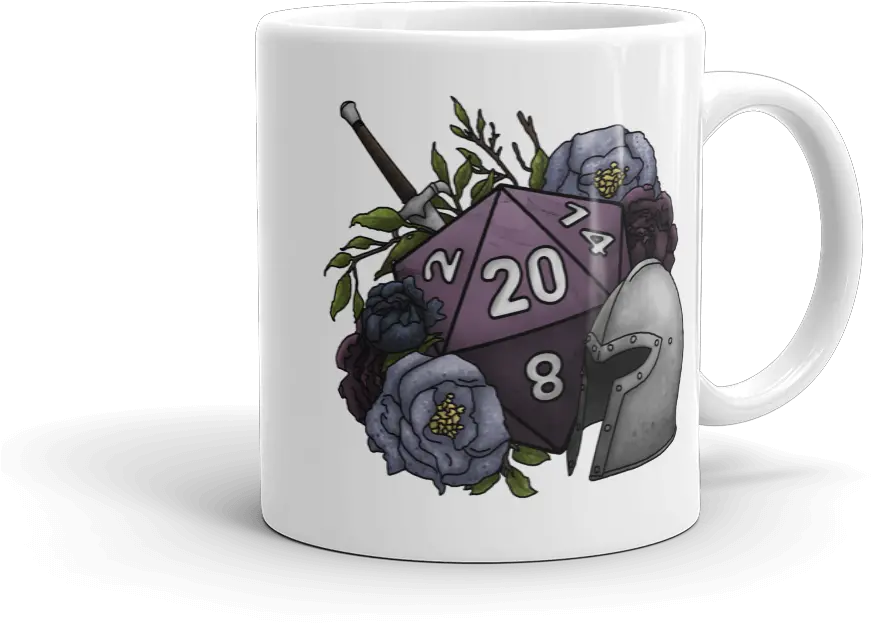  Fighter D20 White Mug D20 System Png D20 Transparent Background