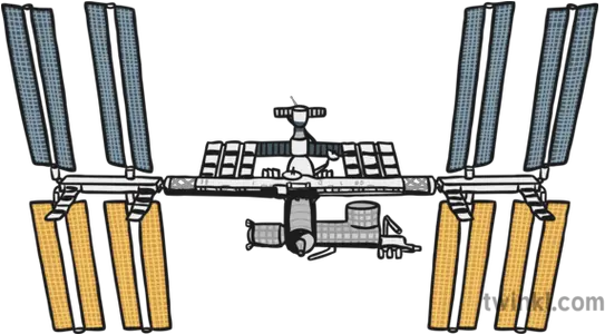  Space Station Illustration Space Station Black And White Png Space Station Png