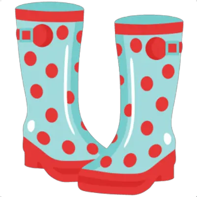  Blue Boots With Red Dots Transparent Png Stickpng Transparent Clipart Rain Boots Rain Transparent Background