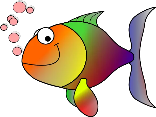  Download Rainbow Fish Fish Clipart Rainbow Vector Png