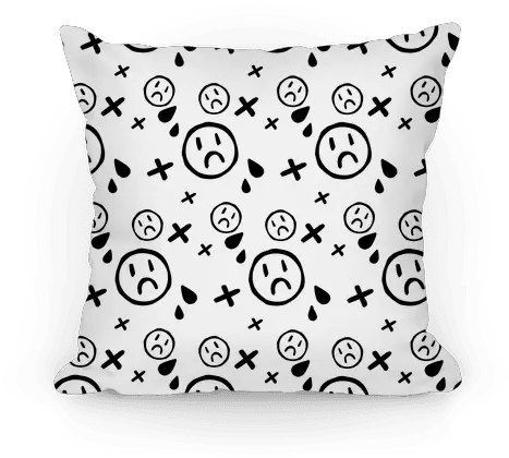  Emo Pattern White Pillows Lookhuman Emo Iphone 11 Cases Png Emo Icon