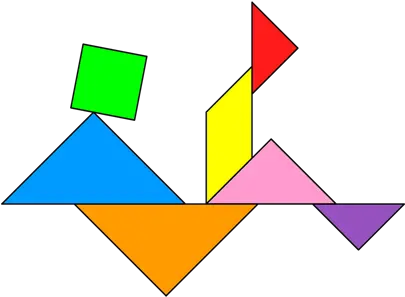  Tangram Man Falling Tangram Solution 157 Providing Tangram Man Falling Png Person Falling Png