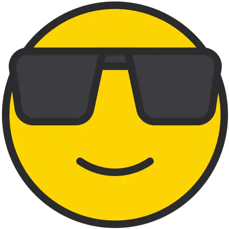  Free Smiling Face With Sunglasses Emoji Icon Of Colored Sunglasses Emoji Icon Png Smile Face Icon