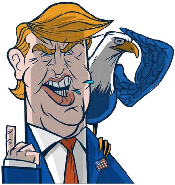  Trump With Eagle Trump Transpaarant Png Trump Transparent Png