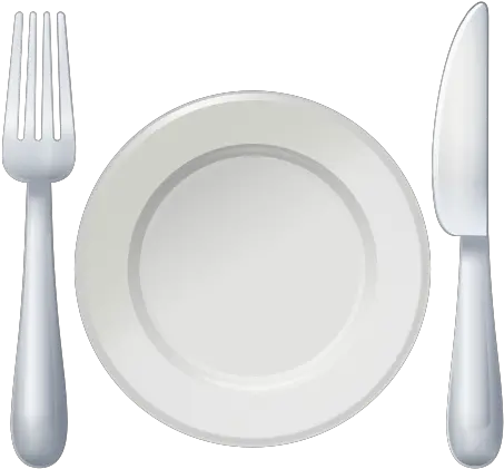  Fork And Knife With Plate Fork Knife Plate Emoji Png Fork Plate Icon