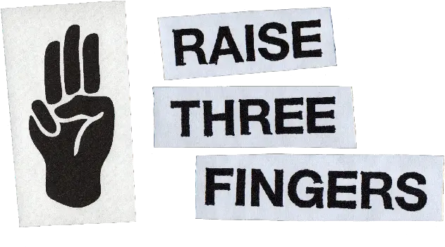  Raise Three Fingers To Support Sign Language Png Creative Art Challenge Icon