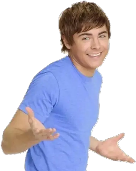  Zac Efron Shrugging By Svg Black High School Musical Troy Meme Png Shrug Png