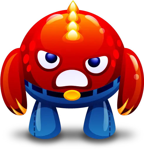  Angry Monster Red Icon Cute Monsters Png Monster Png