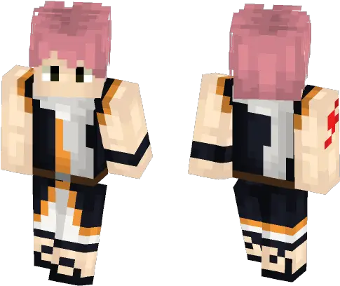  Download Fairytail Natsu Dragneel Minecraft Skin For Free Natsu Dragneel Skin Minecraft Png Natsu Transparent
