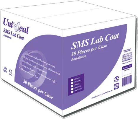  Uniseal Lab Coat U2013 Gloves Cardboard Packaging Png Lab Coat Png