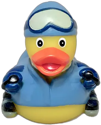  Skier Boy Rubber Duck Bath Toy Png Rubber Duck Transparent