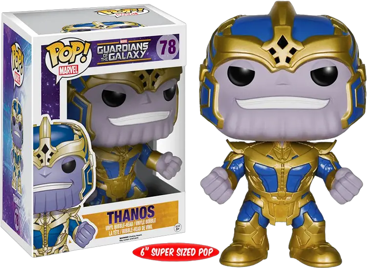  Vinyl Bobble Head Funko Pop Thanos Glow In The Dark Png Thanos Head Png