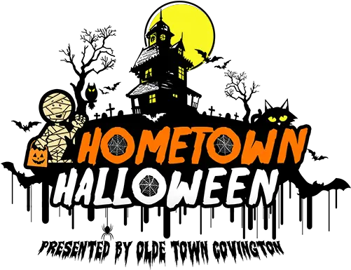  Hometown Halloween Logo Olde Town Covington Cartoon Png Halloween Logo