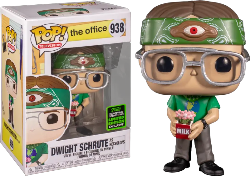  Funko The Office Dwight Schrute Recyclops Funko Pop Png Dwight Schrute Transparent