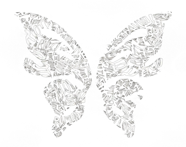  Butterfly Paramore Typography Onesie Lovely Png Paramore Logo Transparent