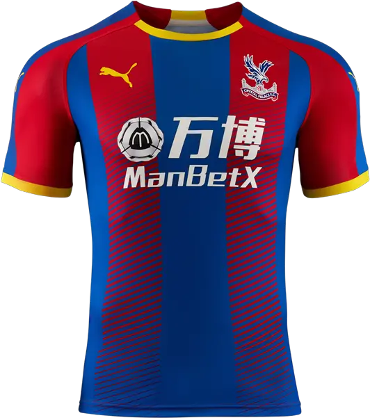  Crystal Palace Home Soccer Jersey Shirt Cobra Golf Png Soccer Jersey Png