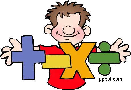  Kids Doing Math Clip Art Maths Cover Page For Maths Clipart Free Png Homework Png