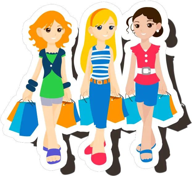  Teen Clipart Meeting Friend Transparent Shopping With Friends Clipart Png Friends Transparent