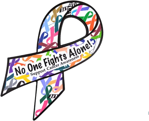  Trashing Cancers No One Fights Alone Siteworx Services Language Png Cancer Ribbon Logo