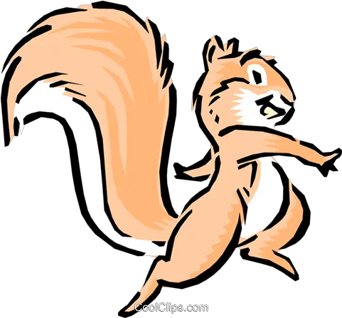  Cartoon Squirrel Royalty Free Vector Clip Art Illustration Cartoon Squirrel Png Squirrel Transparent Background