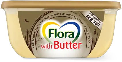  Flora With Butter Label Png Butter Transparent Background