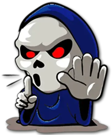  Telegram Sticker 33 From Collection Grim Reaper Cartoon Png Grim Reaper Transparent