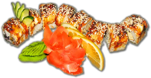  Dragon Roll Sushi Png Png Sushi Transparent