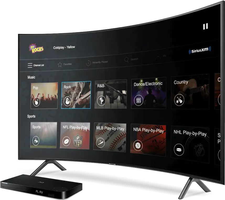  Stream Samsung Tv Siriusxm Png Hero And Icon Tv