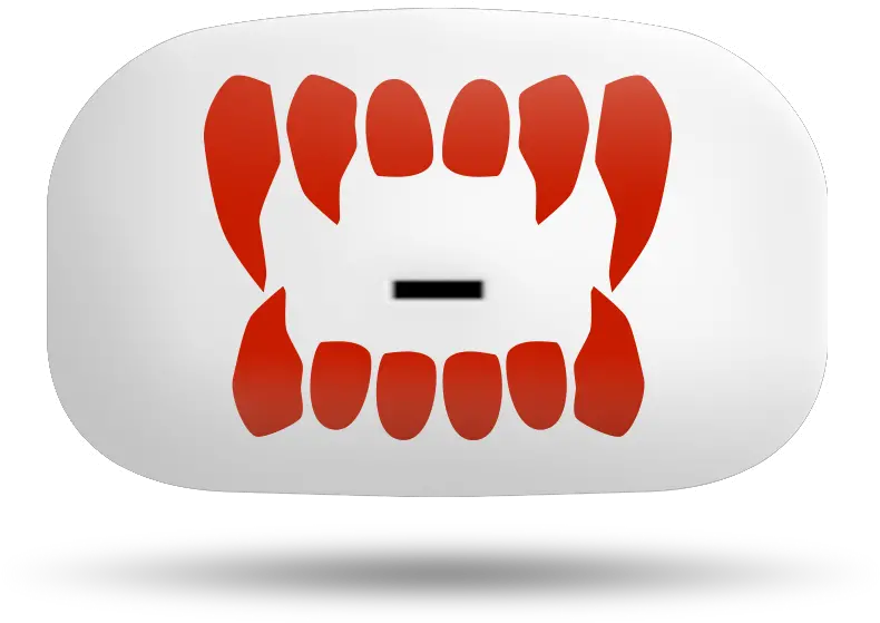  Red Fangs White Fang Png Vampire Teeth Png