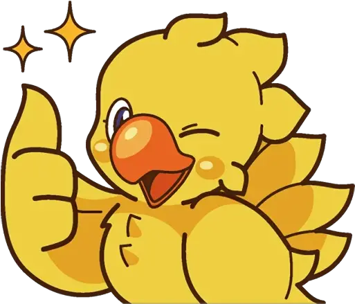  Telegram Sticker From Chocobo Pack Png Icon