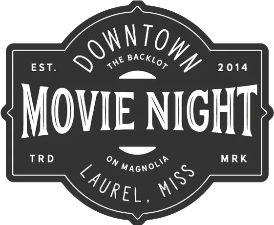  Downtown Movie Night Label Png Movie Night Png