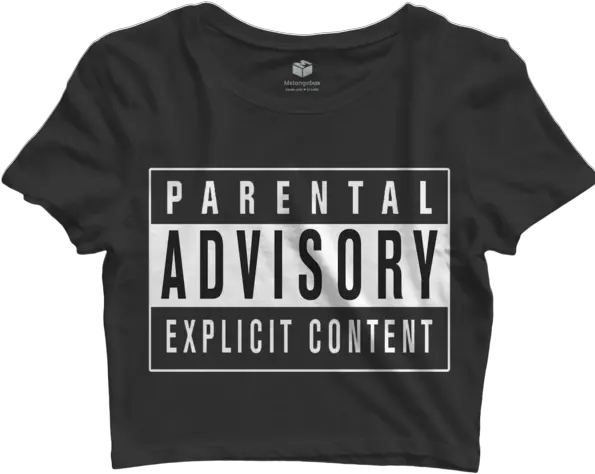  Parental Advisory Crop Top Active Shirt Png Parental Advisory Logo Png