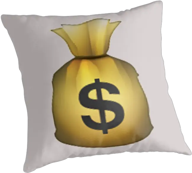  Famous Money Bag Girl Haircut Emoji Cushion Png Money Bag Emoji Png