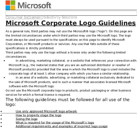  Doc Consumer Settlementroductivity Solutions Mostafa Screenshot Png Microsoft Logo White