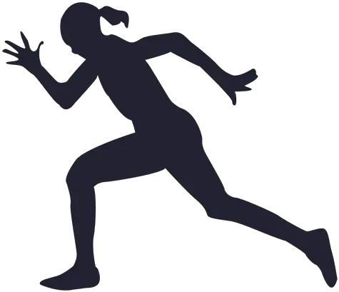  Running Silhouette Transparent Girl Running Silhouette Transparent Png Running Transparent