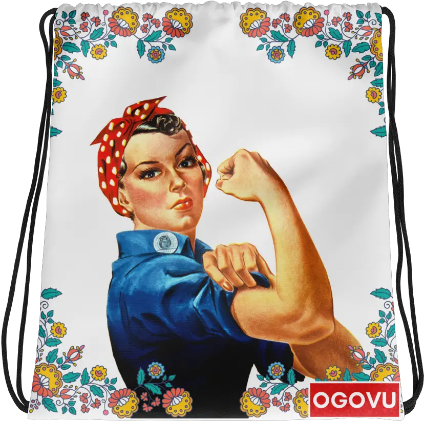  Download Rosie The Riveter Drawstring Bag Rosie The Happy Birthday Rosie The Riveter Png Rosie The Riveter Transparent