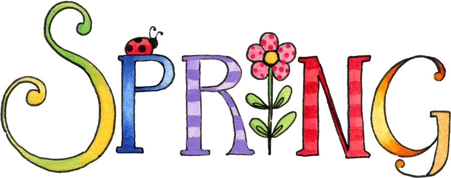  Word Spring Clip Art Png Image Spring Clipart Spring Clipart Png