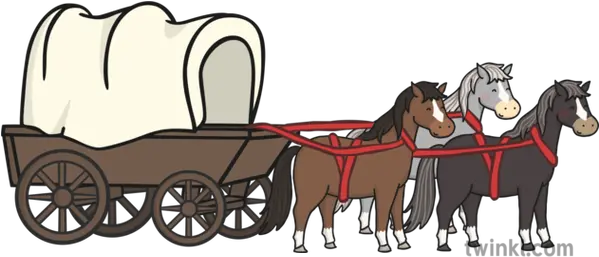  Horse And Wagon Illustration Twinkl Cartoon Png Wagon Png