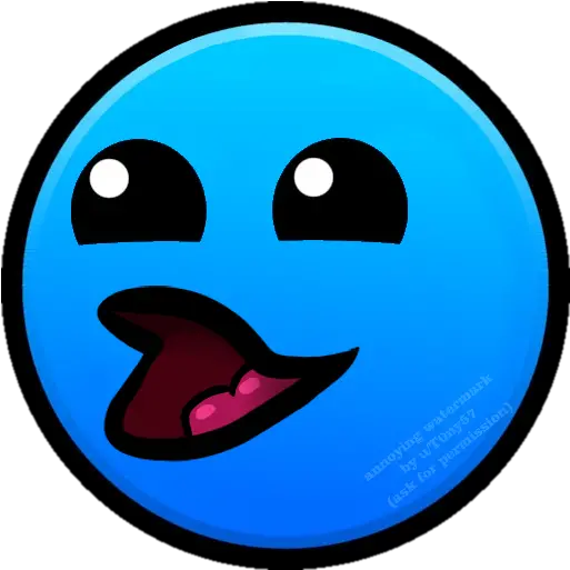  So I Made A Blank Version Of The Gd Easy Face Because Ka Sticker Png Emoji Icon Answers Level 48