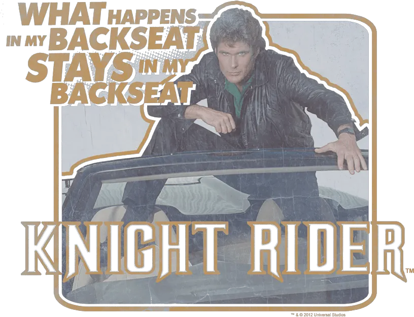  Knight Rider Back Seat Menu0027s Heather T Shirt Photo Caption Png Knight Rider Logo