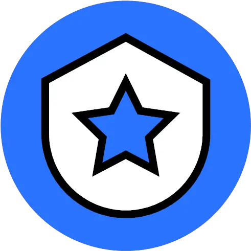  Protect Safe Safety Secure Security Png Shield With Star Icon 16x16