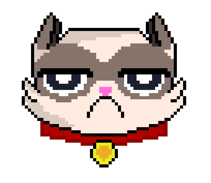  Grumpy Cat Png Grumpy Cat Pixel Art Grumpy Png