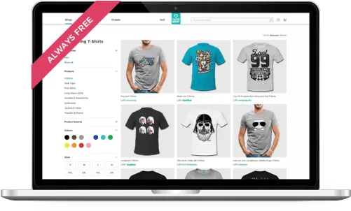  Custom T Shirts And Tshirt Printing Spreadshirt T Shirt Website Png Shirt Transparent