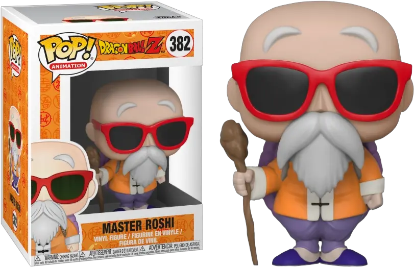  Master Roshi With Staff Vinyl Figure Master Roshi Funko Pop Png Master Roshi Png