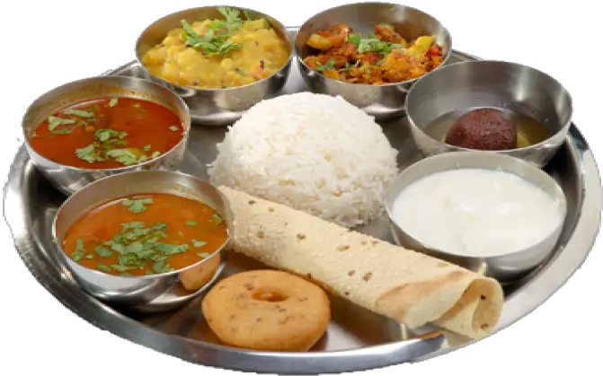  Rice Plate Thali Png 1 Image Veg Thali Hd Png Home Plate Png