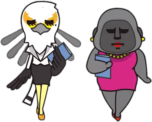  Aggretsuko Director Gori And Ms Washimi Png The Office