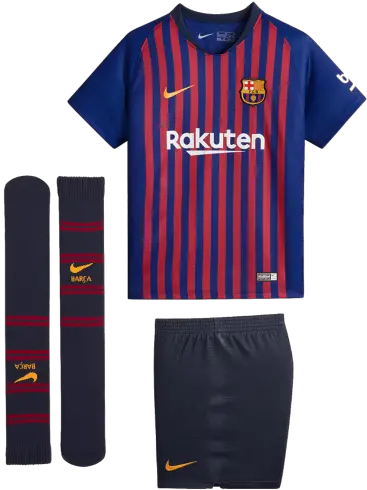  Barcelona Home Kids Football Kit 201819 Barcelona New Kit 2018 19 Png Barca Logo 512x512