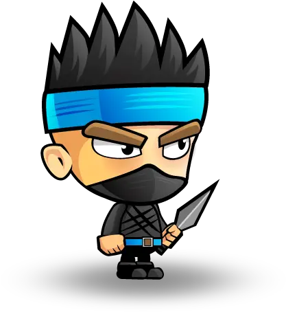  Ninja Warrior Character Set Game Art Partners Character Game 2d Free Png Ninja Png