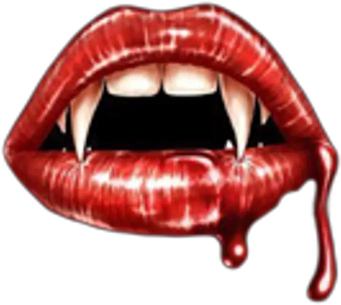  Download Hd Vampire Teeth Vampireteeth Mouth Lips Red Vampire Teeth With Blood Png Vampire Teeth Png