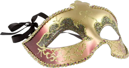  Pink M Gold And Masquerade Mask Carnival Png Masquerade Png